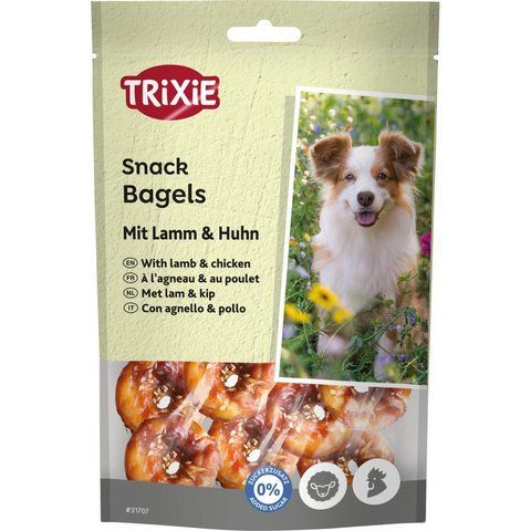 Ласощі Trixie Premio Lamb Chicken Bagles для собак кільця з ягням та куркою 100 г 1111140899 фото