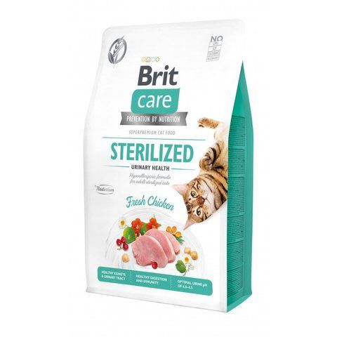 Корм сухой Brit Care Cat Grain Free Sterilized Urinary Health для стерилізованих котів для підтримання сечостатевої системи 1111162355 фото