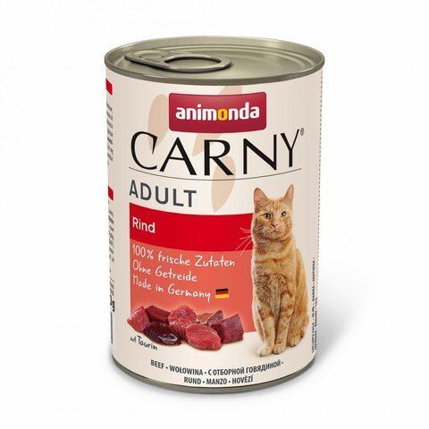 Корм вологий Carny Adult Beef для котів з яловичиною 400 г 1111171498 фото