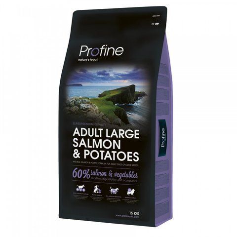 Корм сухий Profine Adult Large Breed Salmon для дорослих собак великих порід вагою від 25 кг з лососем та картоплею 15 кг 1111145690 фото