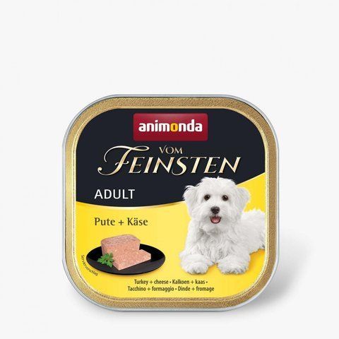 Корм вологий Vom Feinsten Adult Turkey Cheese для дорослих собак з індичкою і сиром 150 г 1111171506 фото