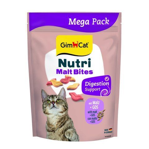 Вітаміни GimCat NUTRI MALT BITES для дорослих котів для виведення грудок шерсті з мальтом 425г 1111194548 фото