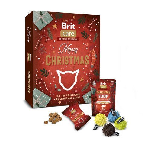 Набір Brit Care Advent Calendar д/котів ласощі 22 шт, суп 1 шт, іграшка 1 шт 1111215152 фото