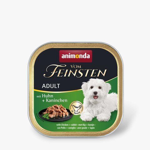 Корм вологий Animonda Vom Feinsten delicious sauce Adult with Chicken + rabbit для собак з куркою і кроликом 150г 1111183465 фото