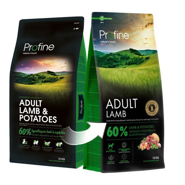 Корм сухий Profine Lamb and Potatoes д/собак ягня і картопля 12 кг 1111185929 фото