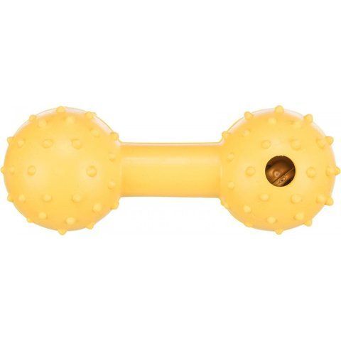 Іграшка Trixie Dog Toy Dumbbell для собак Гантель з дзвіночком гума 12 см 1111114698 фото
