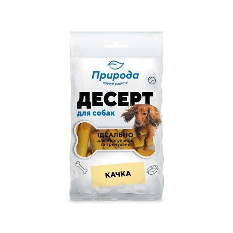 Ласощі Природа Десерт для собак качка 100 г 1111160923 фото