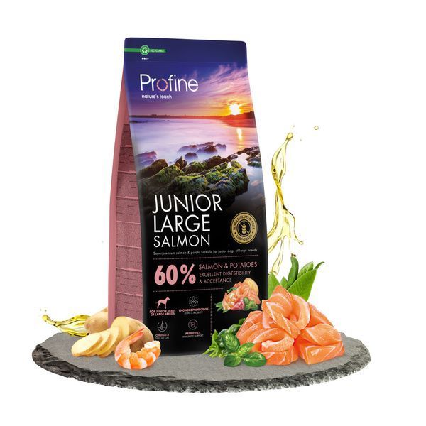 Корм сухий Profine Junior Large Salmon and Potatoes д/цуценят і юніорів великих порід лосось і картопля 12 кг 1111185932 фото