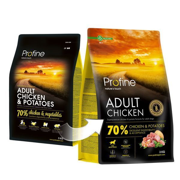Корм сухий Profine Chicken and Potatoes д/собак курка і картопля 3 кг 1111186006 фото