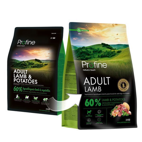 Корм сухий Profine Lamb and Potatoes д/собак ягня і картопля 3 кг 1111186007 фото
