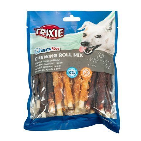 Ласощі Trixie Denta Fun Chewing Rolls Mix для собак Паличка для чищення зубів асорті 10 см 250 г 1111156267 фото