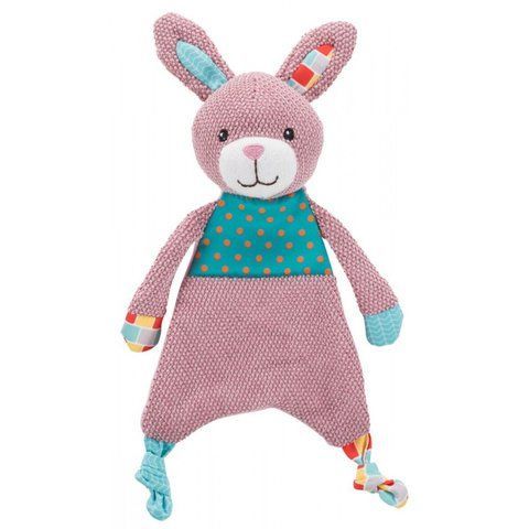 Іграшка Trixie Junior для цуценят Кролик зі звуком і шелестом фольги текстиль/плюш 28 см 1111170350 фото