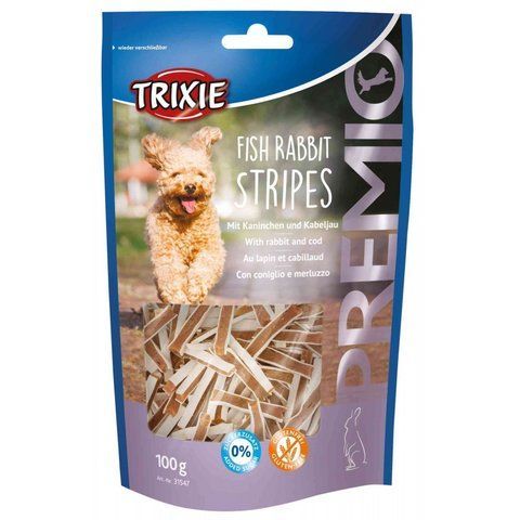 Ласощі Trixie Premio Fish Rabbit Stripes для собак снеки з рибою та кроликом 100 г 1111148412 фото