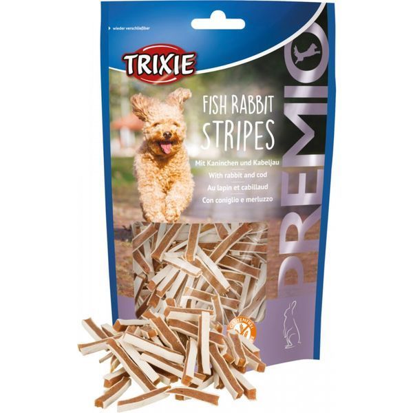 Ласощі Trixie Premio Fish Rabbit Stripes для собак снеки з рибою та кроликом 100 г 1111148412 фото