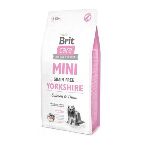 Корм сухий Brit Care Grain Free Mini Yorkshire для йоркширських тер&rsquo;єрів з лососем та тунцем 7 кг 1111148823 фото