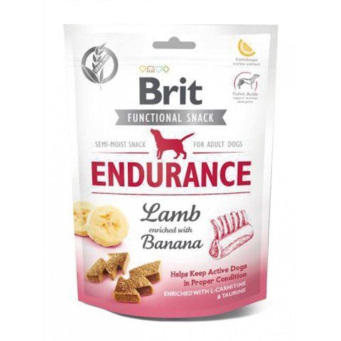 Ласощі Brit Care Functional Snack Endurance для собак з підвищеною активністю з ягням та бананом 150 г 1111158247 фото