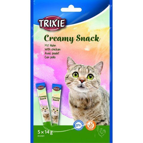 Ласощі Trixie Creamy Snacks для котів з куркою 5 шт х 14 г 1111176337 фото
