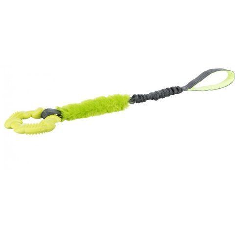 Іграшка Trixie для собак Bungee Tugger для тренувань з кільцем поліестер 10х56 см 1111163123 фото