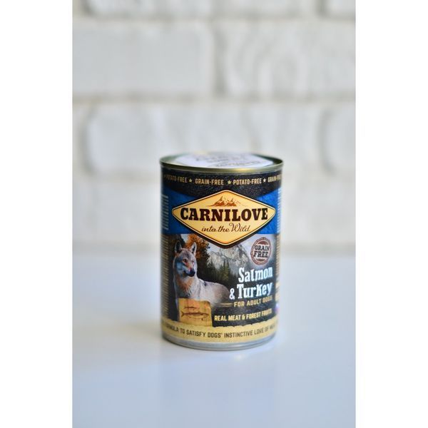Корм вологий Carnilove Dog k консерви для собак з лососем та індичкою 400 г 1111148556 фото