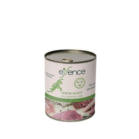 Влажный корм для взрослых собак Essence мясное ассорти, 800 г 1111168521 фото