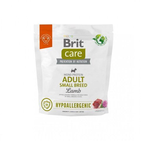 Корм сухий Brit Care Dog Hypoallergenic Adult Small Breed для дорослих собак малих порід від 1 до 10 кг гіпоалергенний з ягн 1111176556 фото