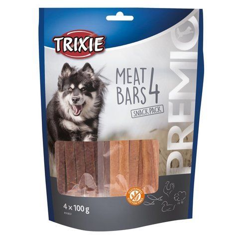 Ласощі Trixie Premio 4 Meat Bars для собак з куркою качкою бараниною та лососем 4х100 г 1111156271 фото