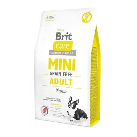 Корм сухий Brit Care Grain Free Mini Adult Lamb для дорослих собах мініатюрних порід з ягням 2 кг 1111148812 фото