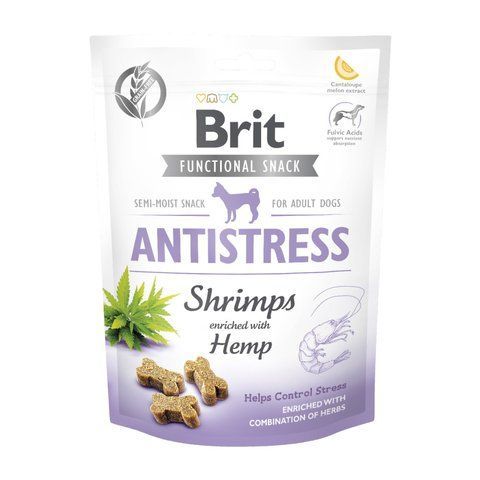 Ласощі Brit Care Functional Snack Antistress Shrimps д/собак напіввологі д/заспокоєння креветки 150 г 1111180647 фото