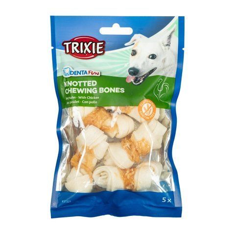 Ласощі Trixie Denta Fun Chicken Chewing Bone для собак Кістка для чищення зубів з куркою 5 см 70 г/5 шт 1111139988 фото