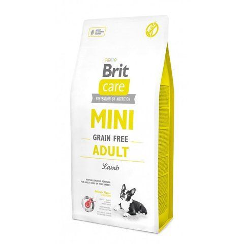 Корм сухий Brit Care Grain Free Mini Adult Lamb для дорослих собах мініатюрних порід з ягням 7 кг 1111148814 фото