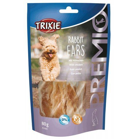 Ласощі Trixie Premio Rabbit Ears для собак вушка кролика та філе курки 80 г 1111157556 фото