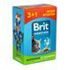 Набір паучів 3+1 Brit Premium Cat Chicken Slices for Sterilised для стерилізованих котів шматочки в соусі з куркою 4х100 г 1111176660 фото 1