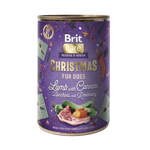 Корм вологий Brit Mono Protein Christmas Lamb д/собак різдвяна вечеря ягня 400 г 1111215158 фото