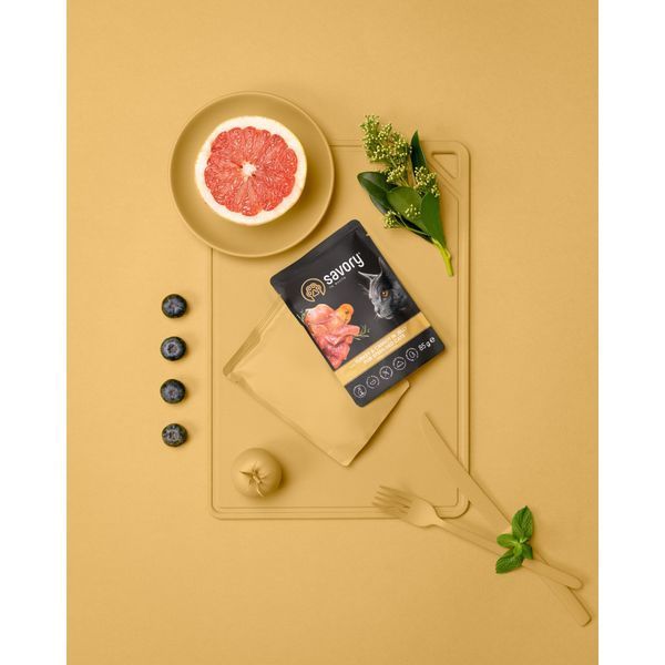 Корм вологий Savory Sterilised Cat Pouch Turkey and Carrot in Jelly для стерилізованих котів з індичкою та морквою у желе 85 1111171665 фото