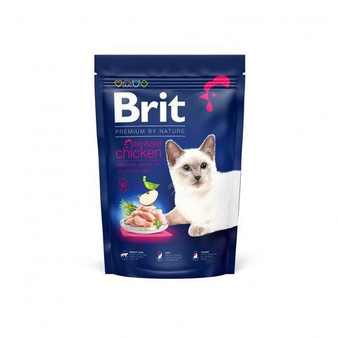 Корм сухий Brit Premium by Nature Cat Sterilised для стерилізованих котів з куркою 1,5 кг 1111167477 фото